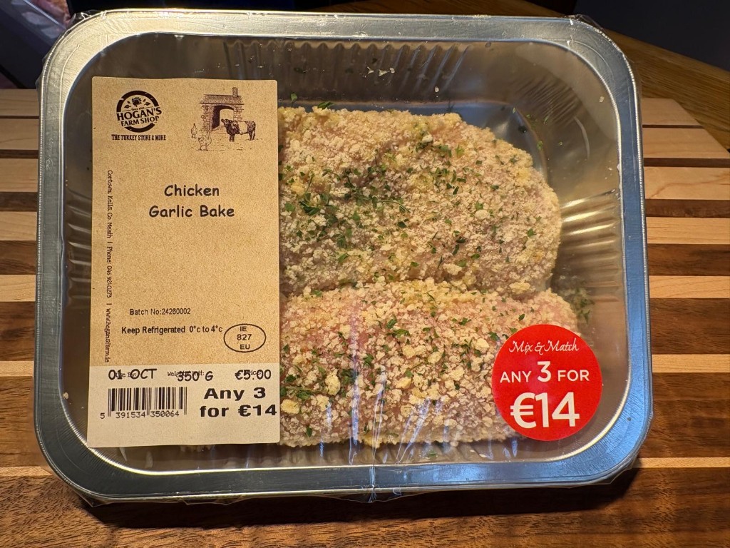 Hogan’s Farm Shop chicken garlic bake pack