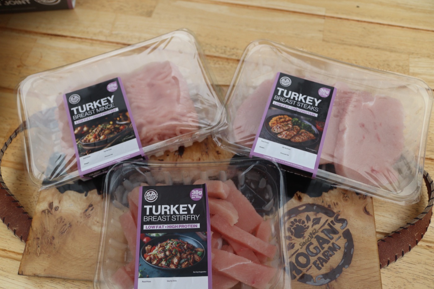 Fresh turkey mince, steaks and stir-fry